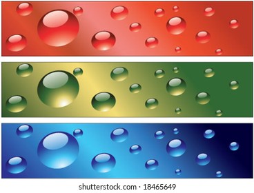 Color water drops