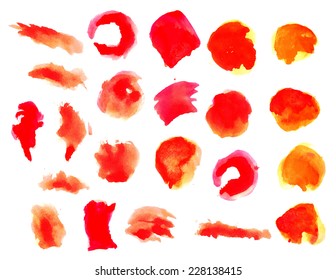 Color water paint, Abstract vector isolated