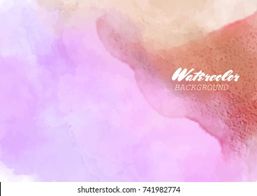 Color watercolor background.