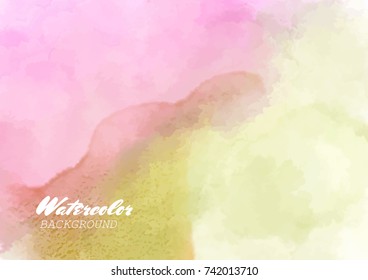 Color watercolor background.
