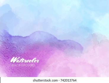 Color watercolor background.