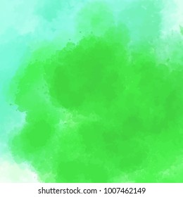 Color watercolor background. Square. Abstract Vector illustration.