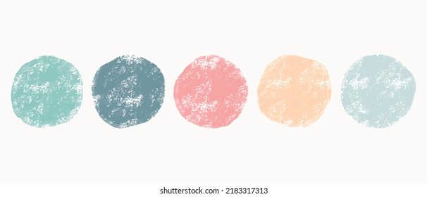 Color watercolor circle dots set. Vector smear watercolour splash stain. pastel paints. Round pastel hand drawn watercolor background gentle color.