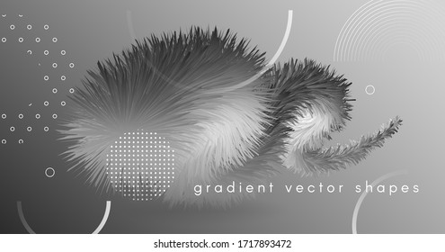 Color Wave Abstract. Flow Graphic Movement. Gradient Pattern. Vector Music Wave Abstract. Futuristic Fluid Banner. Vibrant Cover. Neon Liquid Bright Template. Wave Abstract. 3d Dynamic Shape.