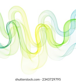 color wave. abstract vector graphics