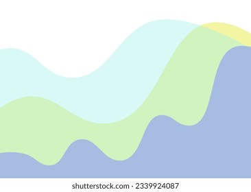 Ilustración abstracta de fondo de onda de color