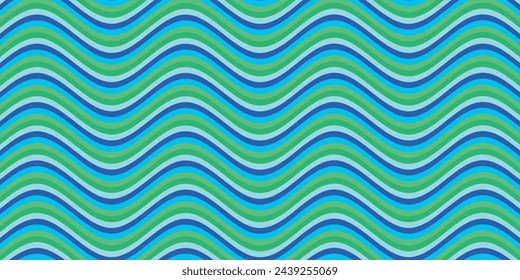 color wave background vector illustration