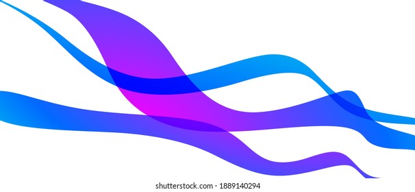 Color wave element for web design. Modern abstract vector background.