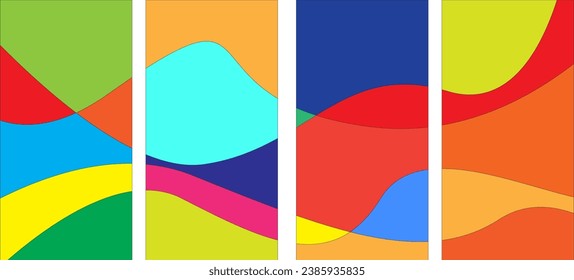 Ilustración de onda de color para el fondo