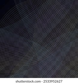 Color Wave Music Vector Transparent Background. Rainbow Blend Energy Backdrop. Dynamic Element Abstract Pattern. Neon Curve Smooth Texture.