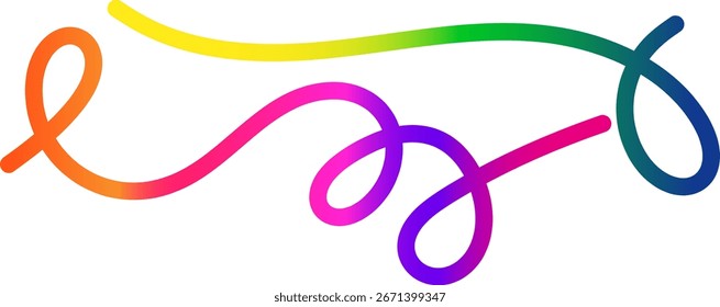 Color Wave Shapes Abstract Lines. Geometric Vector Design Elements for Modern Graphics