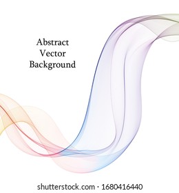 color wave. vector abstract lines