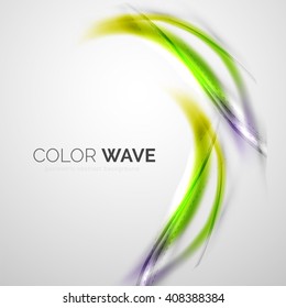 Color wave vector design element