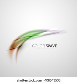 elemento de diseño de vector de onda de color