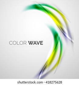 Color wave vector design element