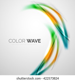 Color wave vector design element