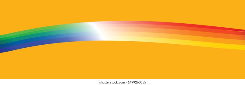 Color waved vector lines. For prints, banners and web. Yellow background