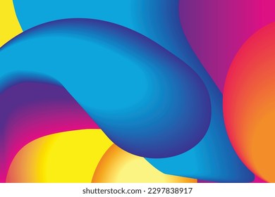 Color Waves Background. Fluid Flow. Ink Splash. Abstract Flow. Vibrant Color. Trendy Poster. Colorful Gradient. Ink In Water. 3d Wave. Liquid Shape. Flow Wave.