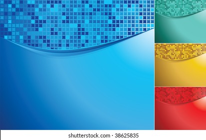 Color waves with mosaic