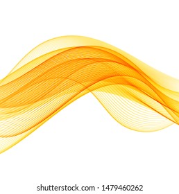 Color waves on white background