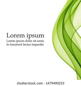 Color waves on white background