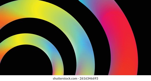 Color Waves with Rainbow Gradient. Abstract Modern Shapes. Vector Background with Color Dynamic with Color Gradient Lines. Vector Squiggle Graphic Shapes with Wave Pattern.