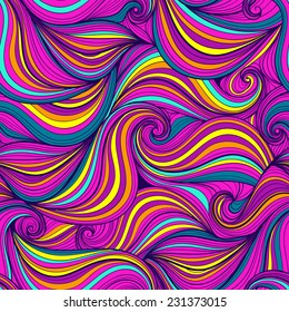 Color waves seamless pattern
