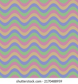 color waves. simple repetitive background. vector seamless pattern. fabric swatch. wrapping paper. continuous print. retro stylish texture. design template for home decor, textile, cloth, linen  