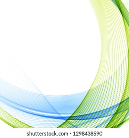 Color wavy background