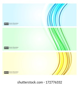 Color wavy background