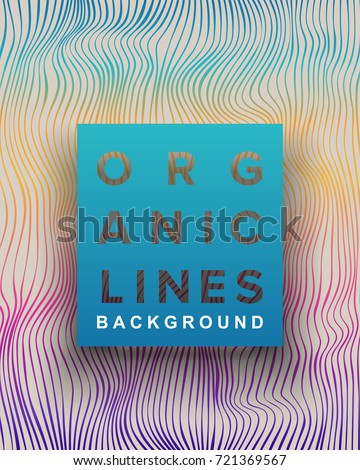Color Wavy Line Pattern, Abstract Illustration 