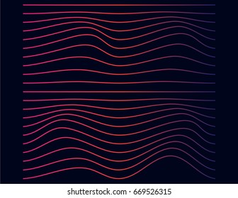 color   wavy line pattern vector illustration