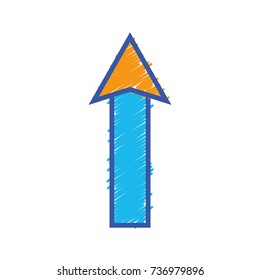 color web arrow up load icon