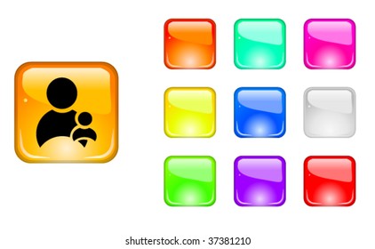 Color web buttons