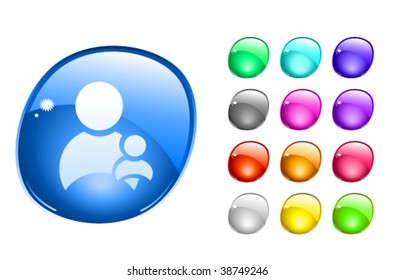Color web buttons