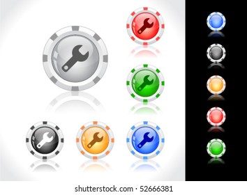 Color web buttons