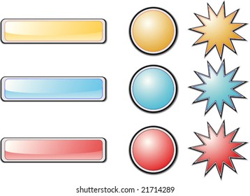Color web buttons. For any use.