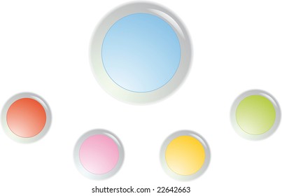 Color web buttons. For any use.