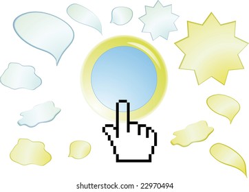 Color web buttons. For any use.