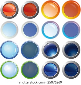 Color web buttons. For any use.