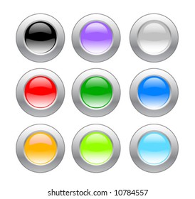 color web buttons, design ellements for decoration