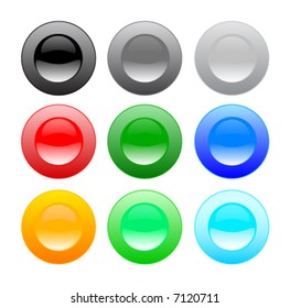 color web buttons, design ellements for decoration