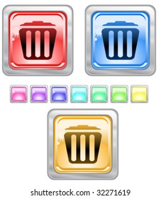 Color web buttons. Vector illustration