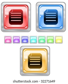 Color web buttons. Vector illustration
