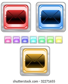 Color web buttons. Vector illustration