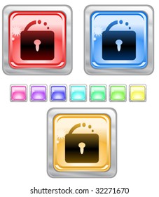 Color web buttons. Vector illustration