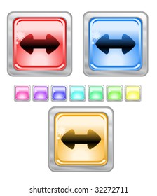 Color web buttons. Vector illustration