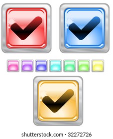 Color web buttons. Vector illustration
