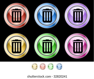 Color web buttons. Vector illustration