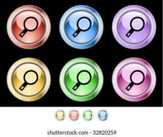 Color web buttons. Vector illustration